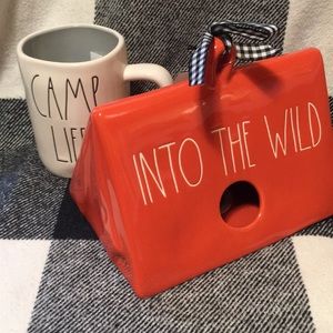 Rae Dunn camp life mug into the wild birdhouse